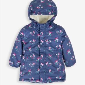Jojo Maman Bebe Girls Waterproof Winter Coat Size 6 - 7